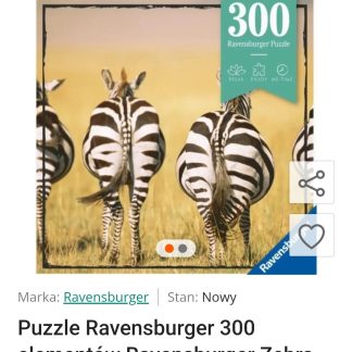 Puzzle Ravensburger ZEBRA – Klasyczna Układanka
